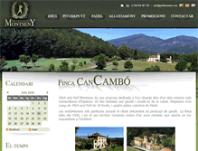 Tablet Screenshot of golfmontseny.com